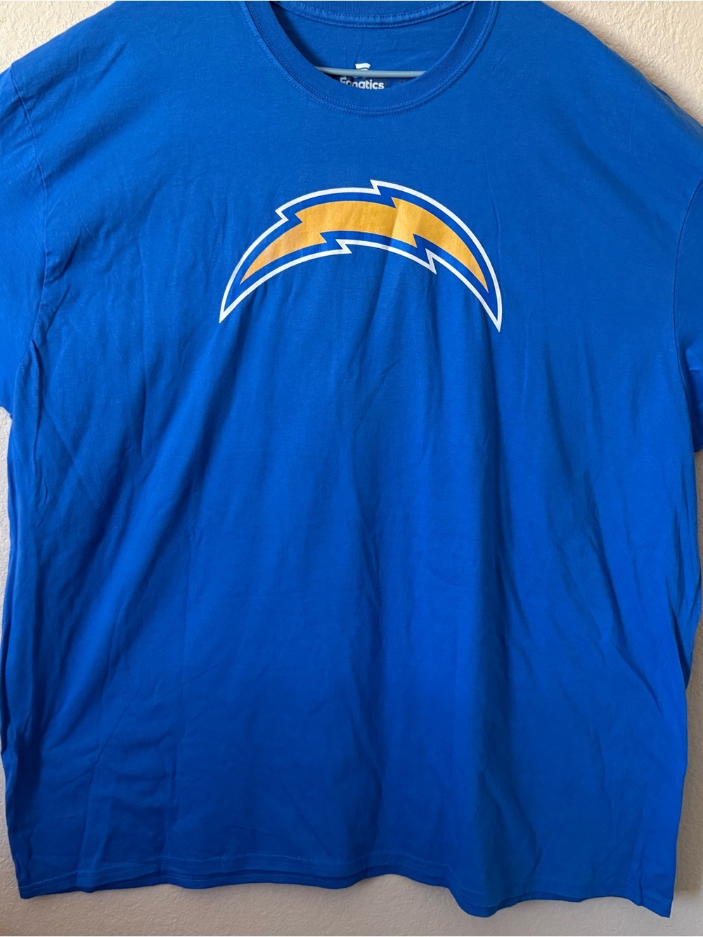Fanatics Los Angeles Chargers NFL Cortez #8 T-Shirt Blue Short Sleeve 4XL NWOT